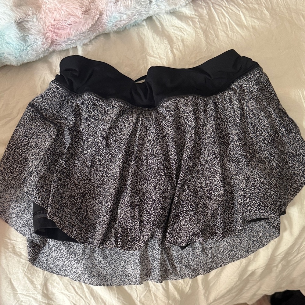 Black and White Lululemon Skirt